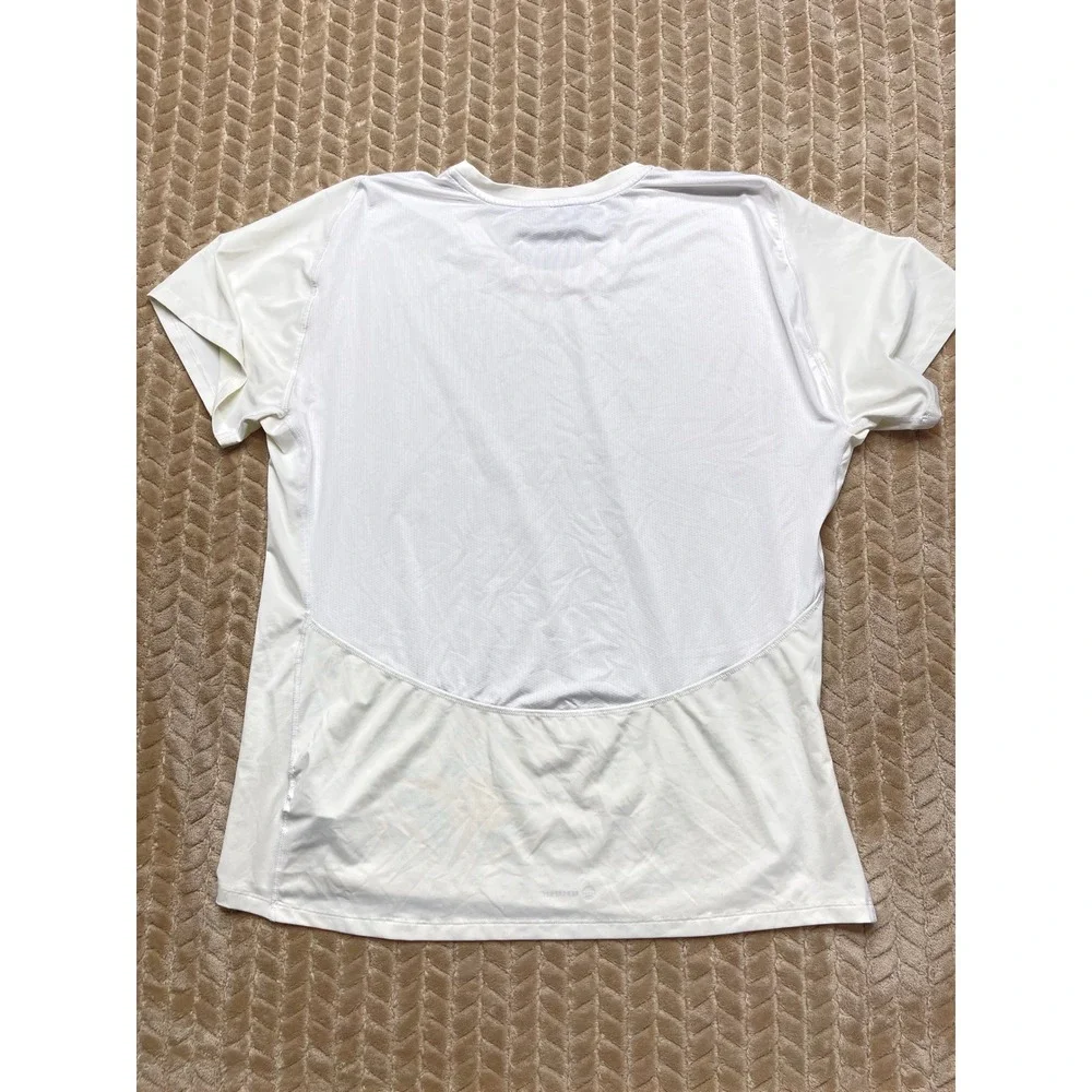 Adidas Techfit Mens‎ 2XL White Compression Training T-Shirt HK2335 Mesh Back